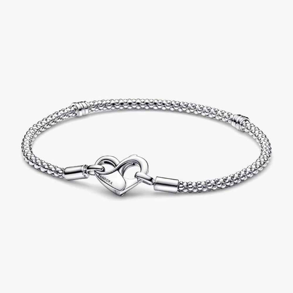 Pandora Moments Studded Chain Bracelet Size 7.5 Wrist Size 6.7 in